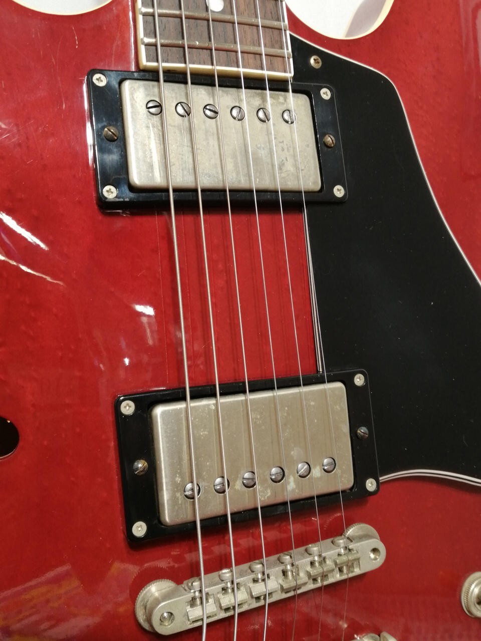 [Burny] RSA-100 Revival Series Red Made in Japan 1980s Electric Guitar With Case