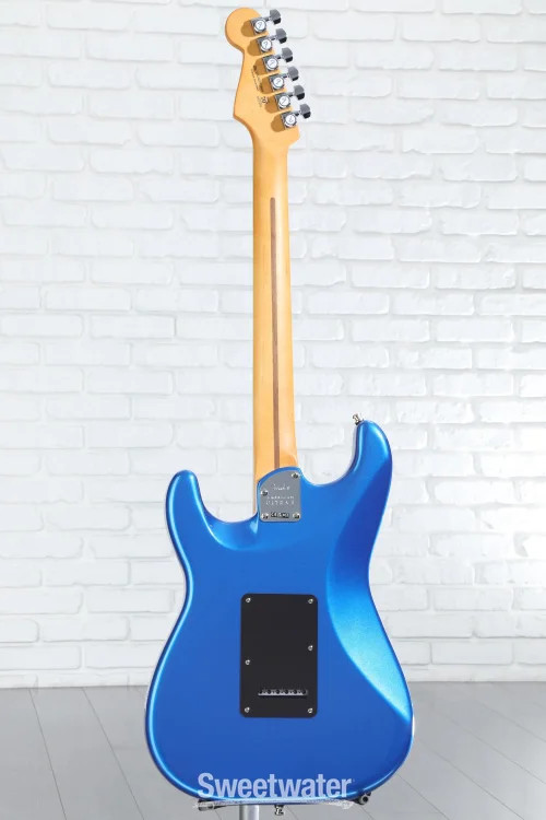 Fender American Ultra II Stratocaster Electric Guitar – Noble Blue, Ebony