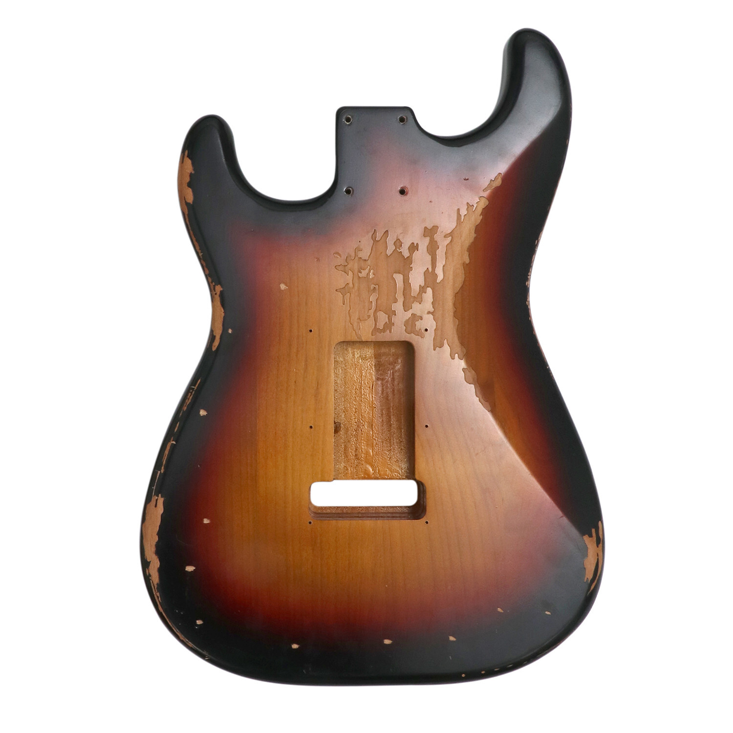 Relic DIY Guitar Kit ST Style Alder Body Rosewood Fingerboard 3 Tone Sunburst