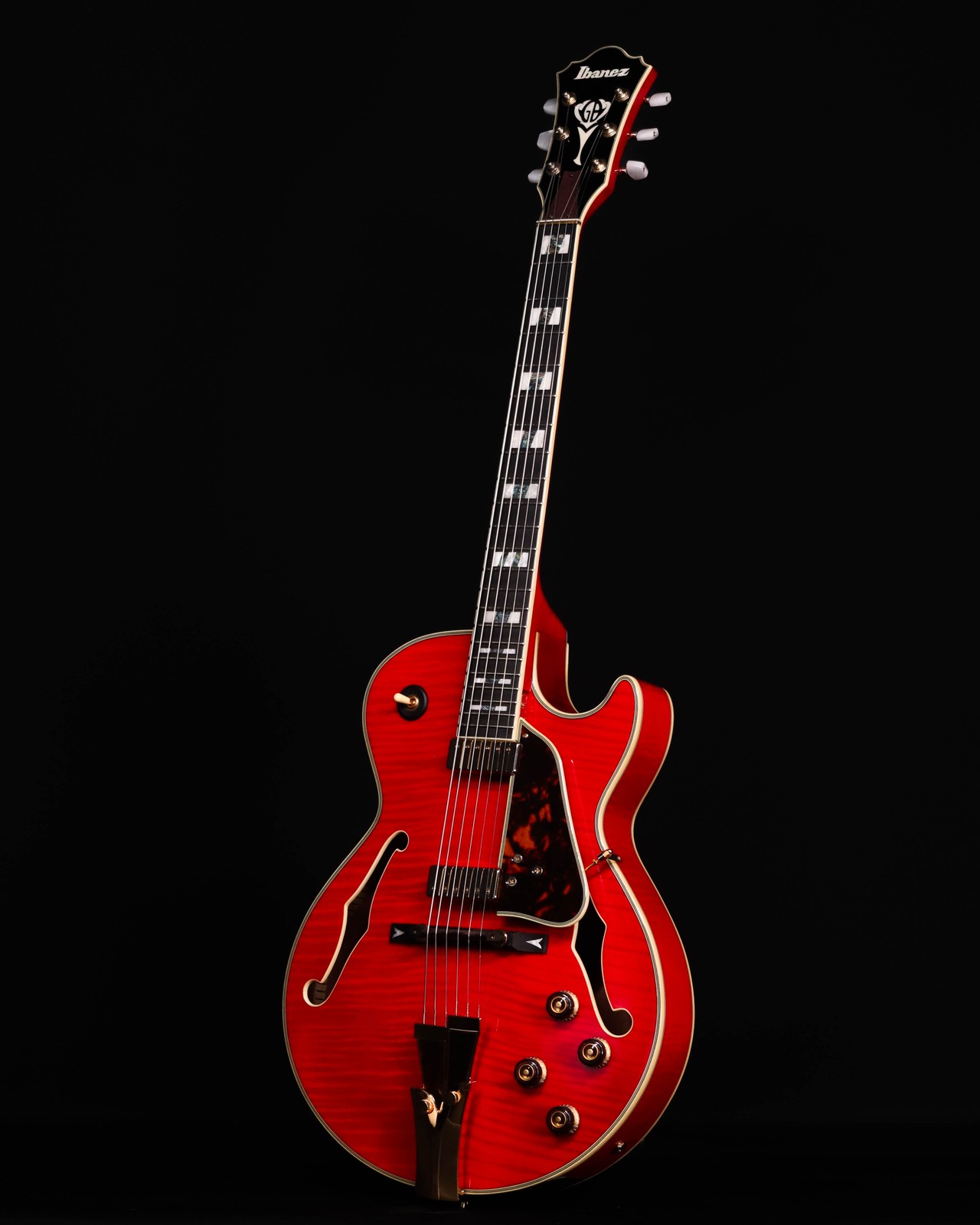 Ibanez GB10SEFM George Benson Signature Hollowbody, Sapphire Red – USED