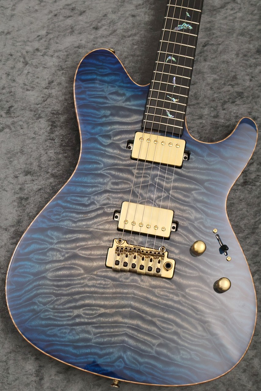 Sugi DS496E Quilt Maple/HM F-Maho Dark Blue 6A Custom USED