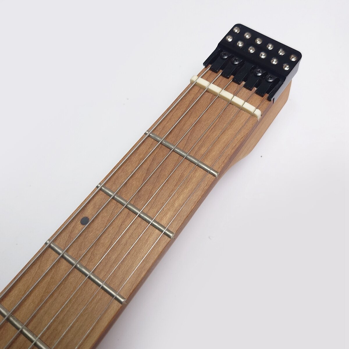 6-String Pink Headless Electric Guitar Solid ASH Wood 2 Pickups Maple Fretboard