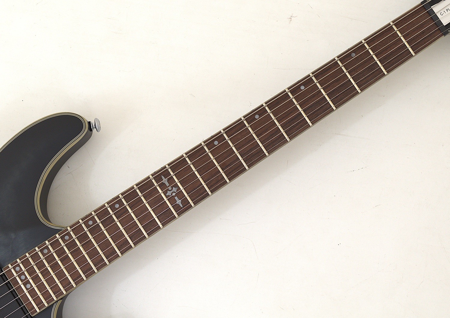 Schecter C-1 Platinum Guitar See-Thru Black Satin B-Stock 1070