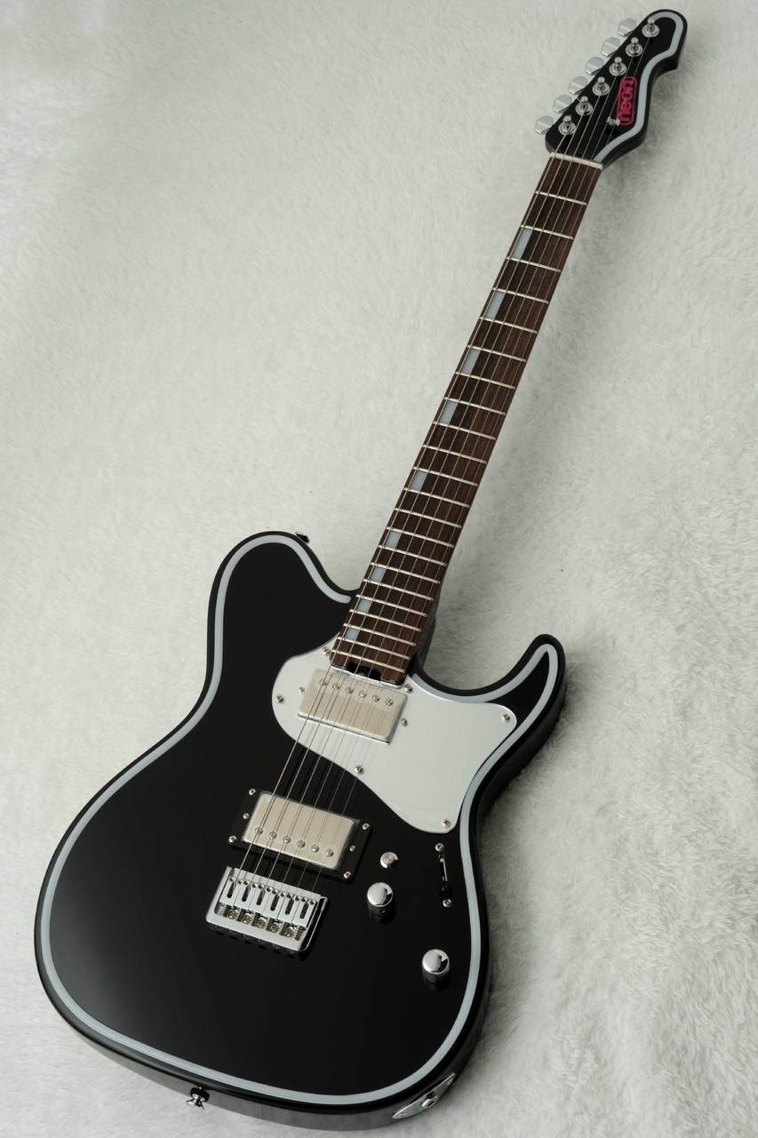 GrassRoots G-THROBBER-Neon Black Green Neon Electric Guitar From Japan