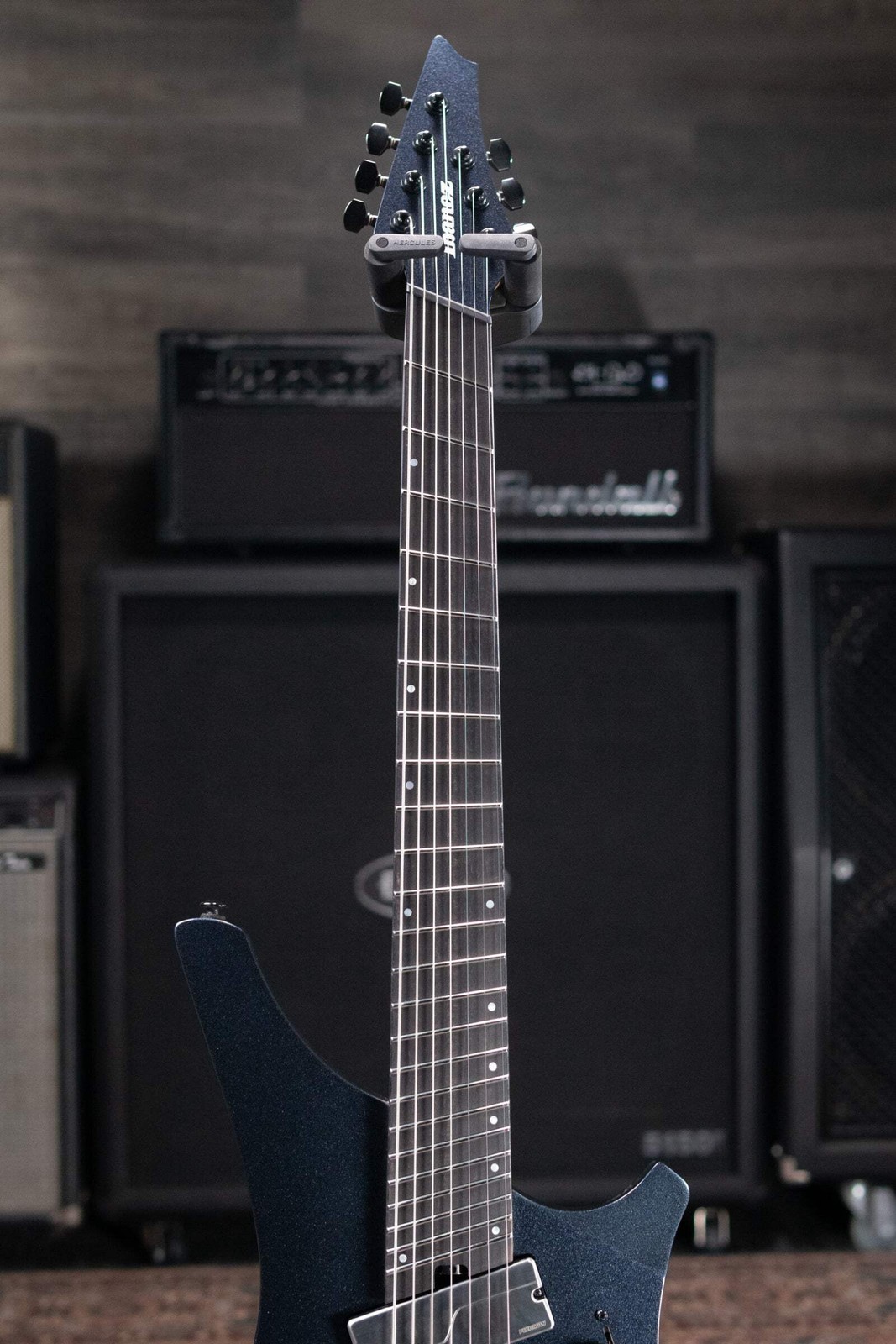 Ibanez Alpha A527 Multi-scale 7-string Electric Guitar – Iron Pewter with Gig Ba