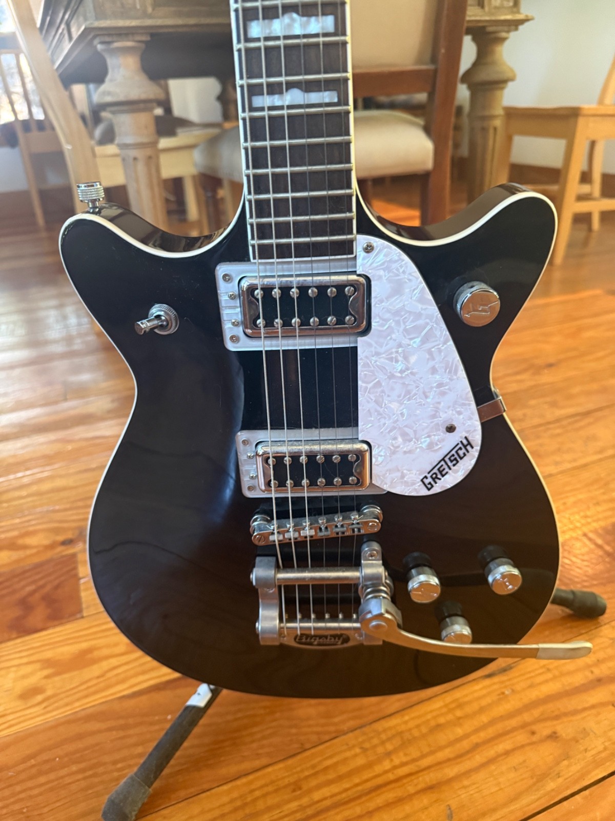 Gretsch G5260T Electromatic Jet Baritone Electric Guitar with Bigsby – Black…