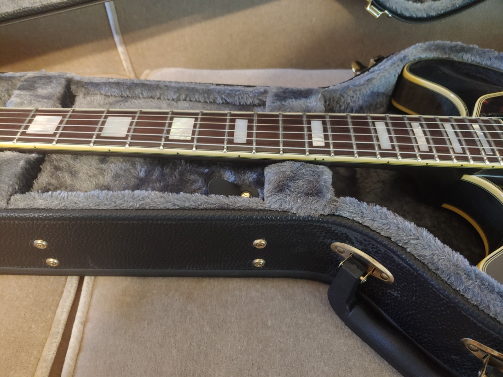 D’Angelico Excel DC SP Electric Guitar. Transparent Blackw/Original Case