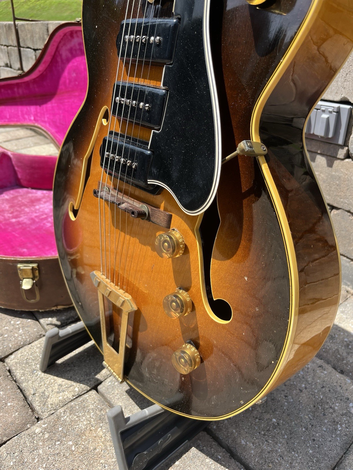 Vintage 1952 Gibson ES 5 Hollow Body Guitar