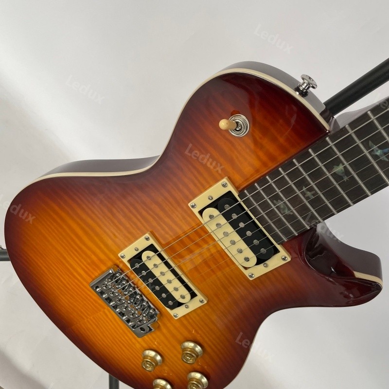 SE Custom Solid Body Electric Guitar Tremolo Flame Maple Veneer Stocked In US