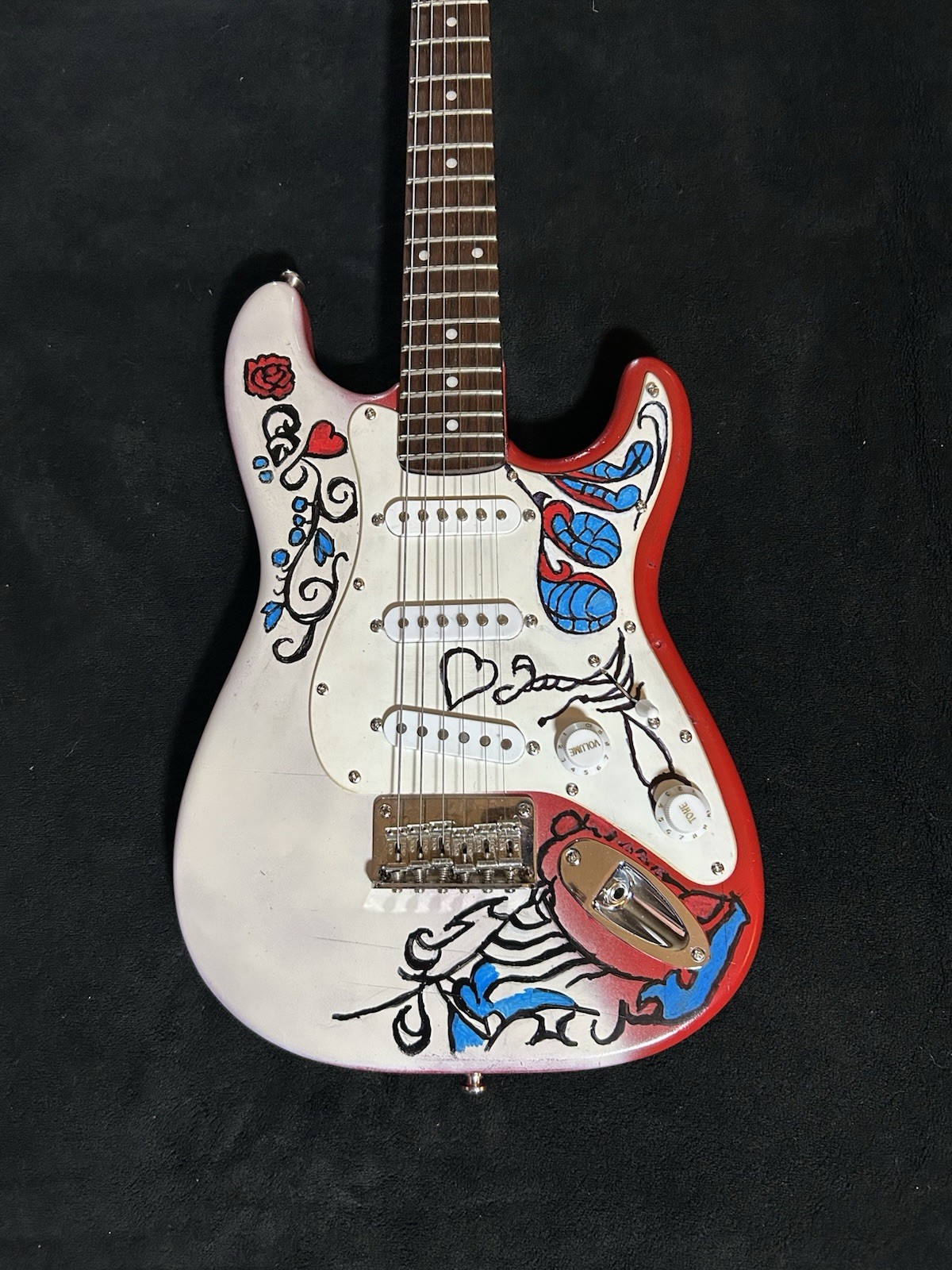 Jimi Hendrix Monterey Pop Replica Guitar – Customized 35″ Squier Mini Strat