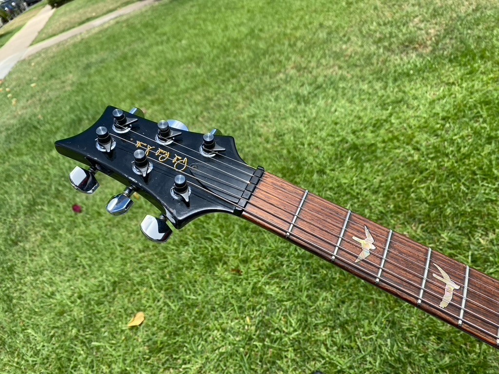 1990 PRS Custom 24 10 Top Green w/ Birds – Brazilian Board – Orig Paperwork