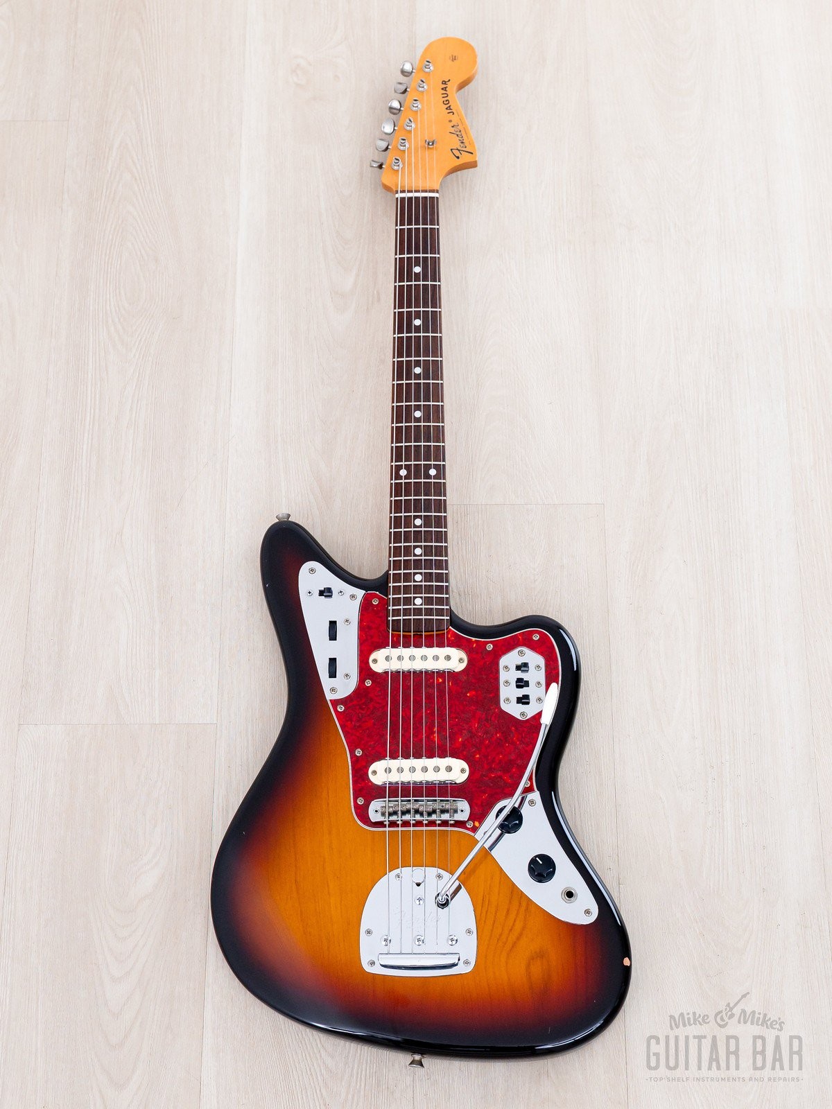 1998 Fender Jaguar ‘62 Vintage Reissue JG66-85 Offset Guitar Sunburst, Japan CIJ