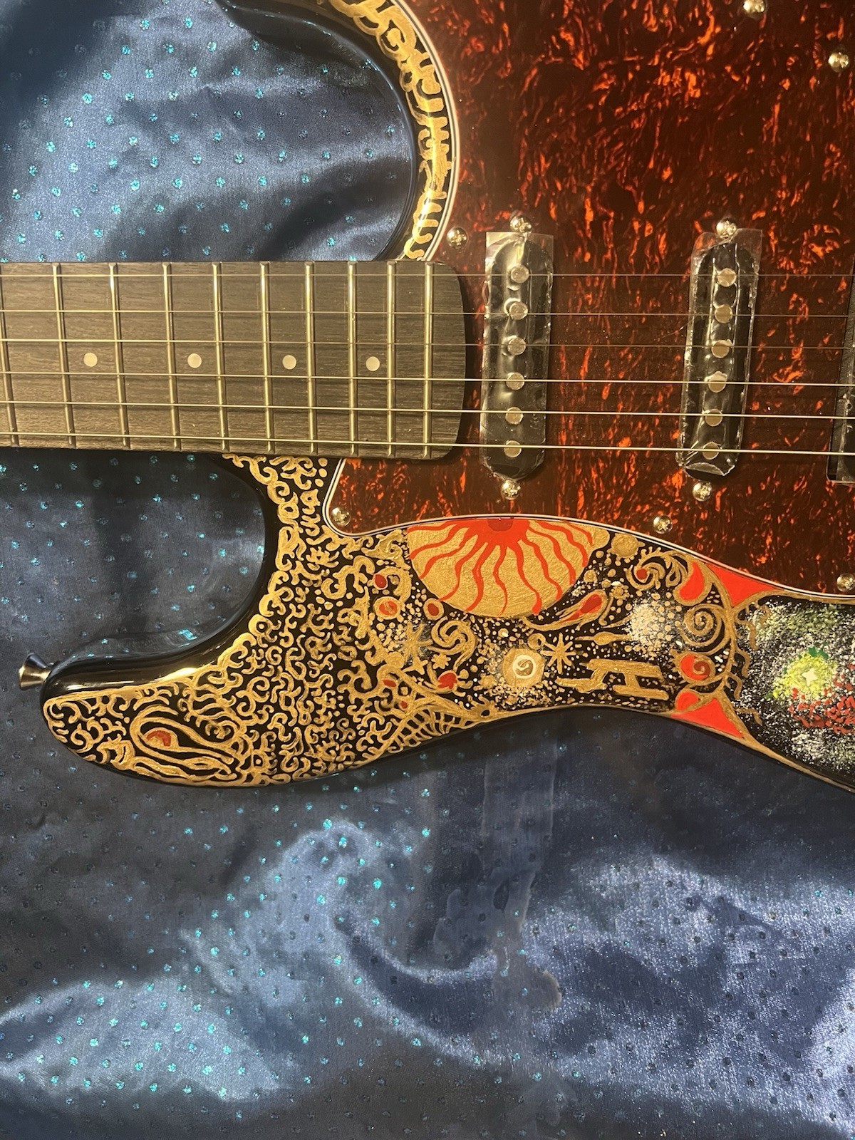 Donner DST-200 Designer Series Hand Painted Solid Body Electric Guitar