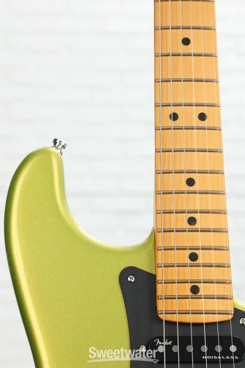 Fender American Ultra II Stratocaster HSS Electric Guitar – Solar Flare, Maple