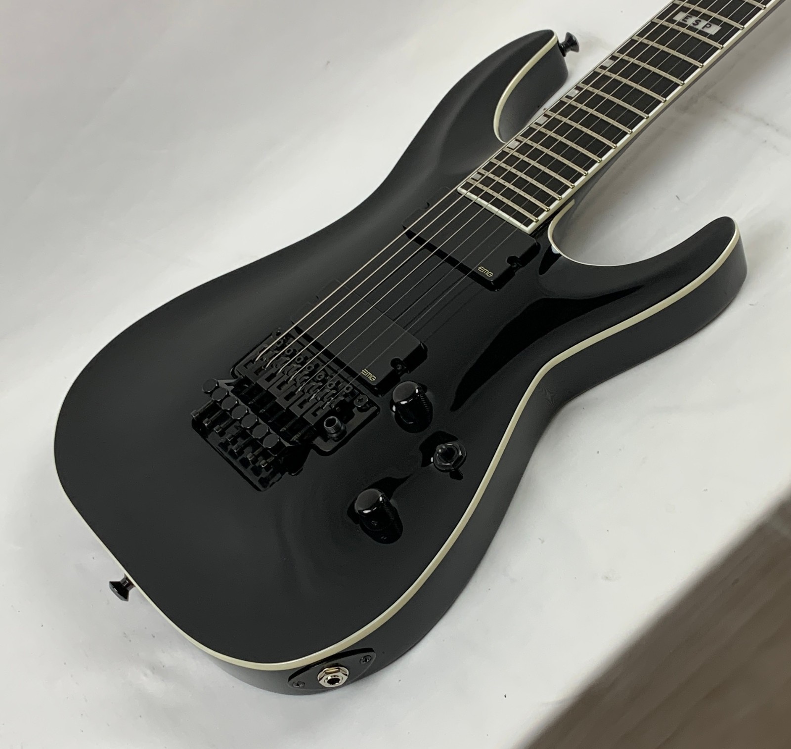 ESP E-II Horizon FR-7 Black BLK 7-String Electric Guitar + Hard Case B-Stock MIJ