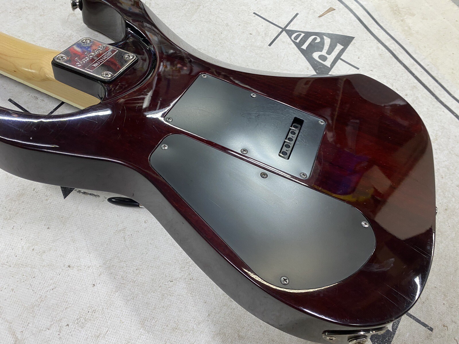 Jackson Dinky Shuriken Electric Guitar Red Flame