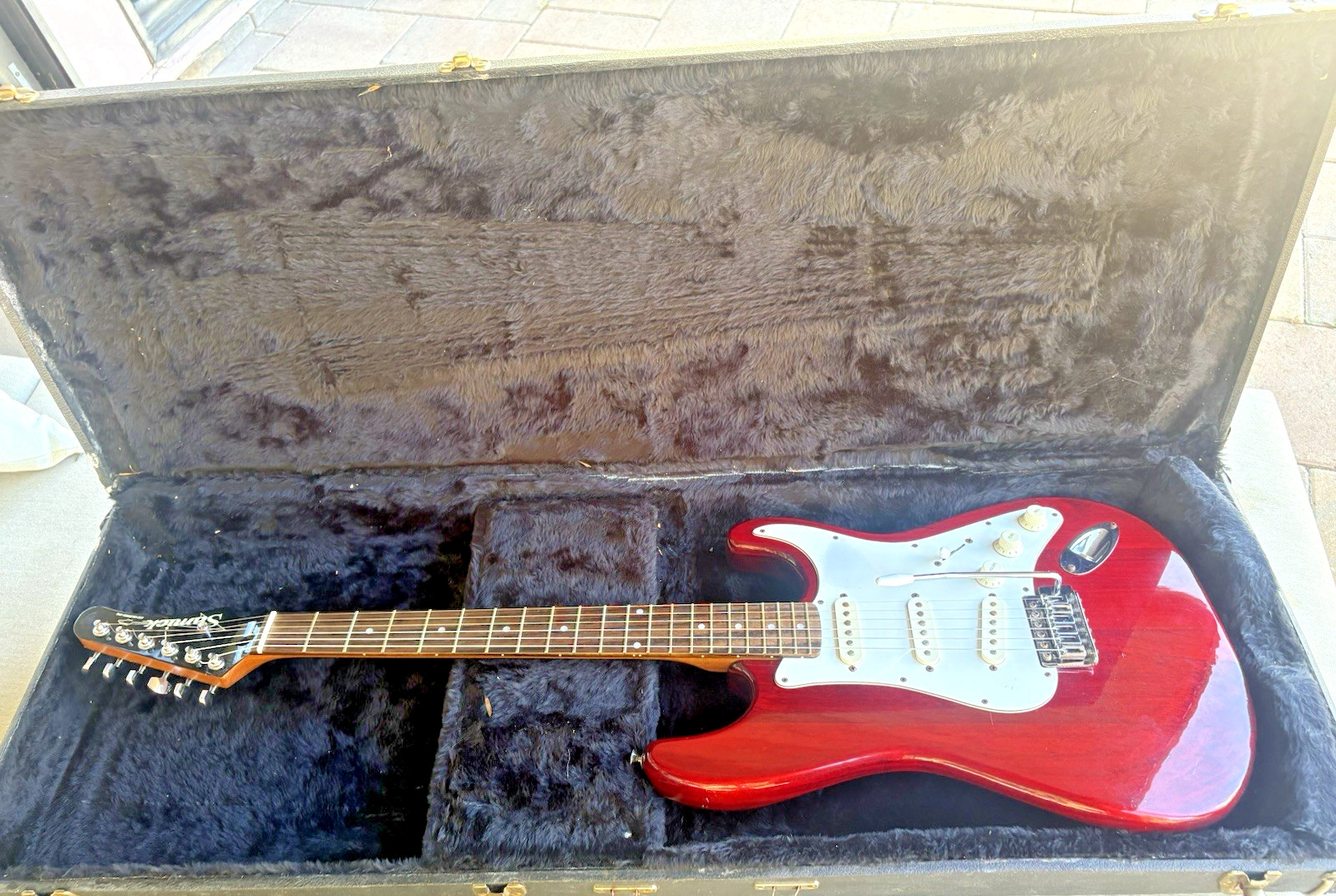 Vintage 1990s Samick LS-10/TC Stratocaster Electric Guitar – Transparent