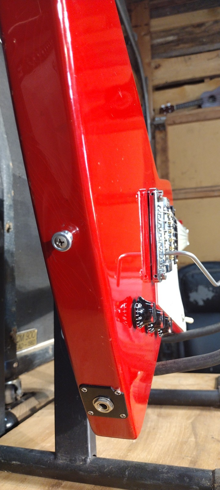 1984 Gibson Explorer Translucent Ferrari Red Kahler Tremolo