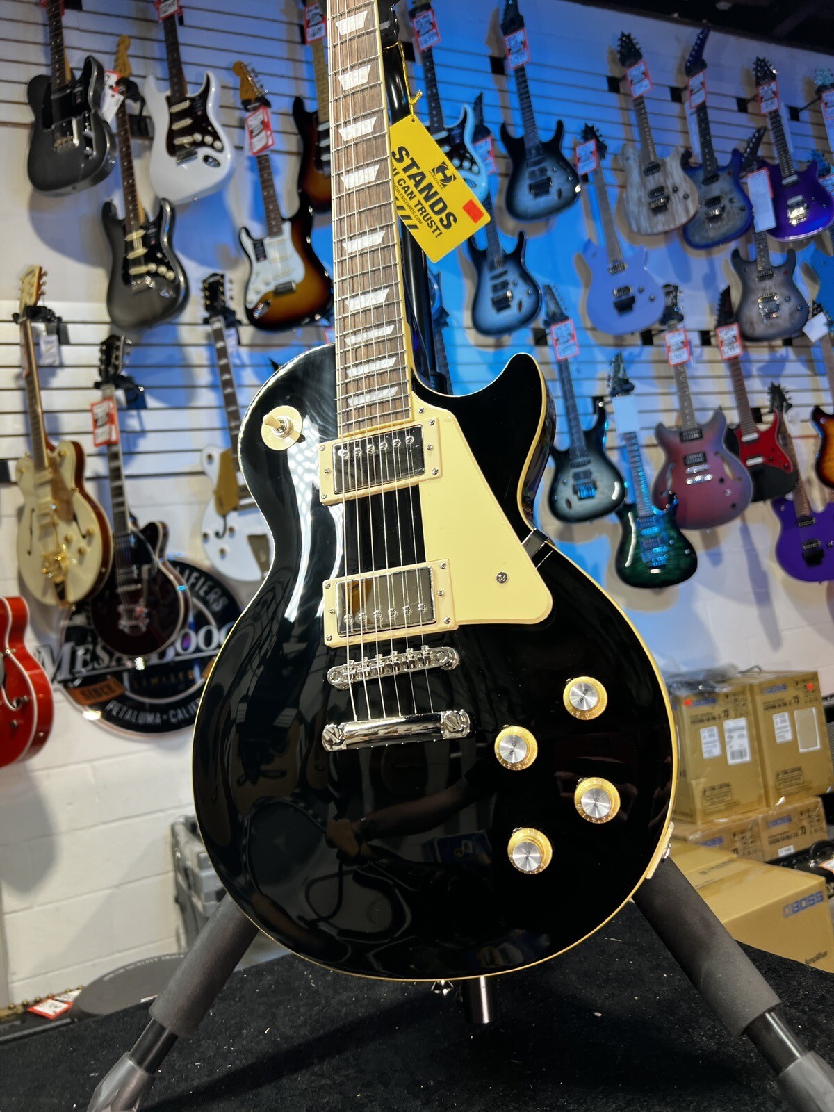 Epiphone Les Paul Standard ’60s Electric Guitar Ebony Auth Deal! GET PLEK’D 142