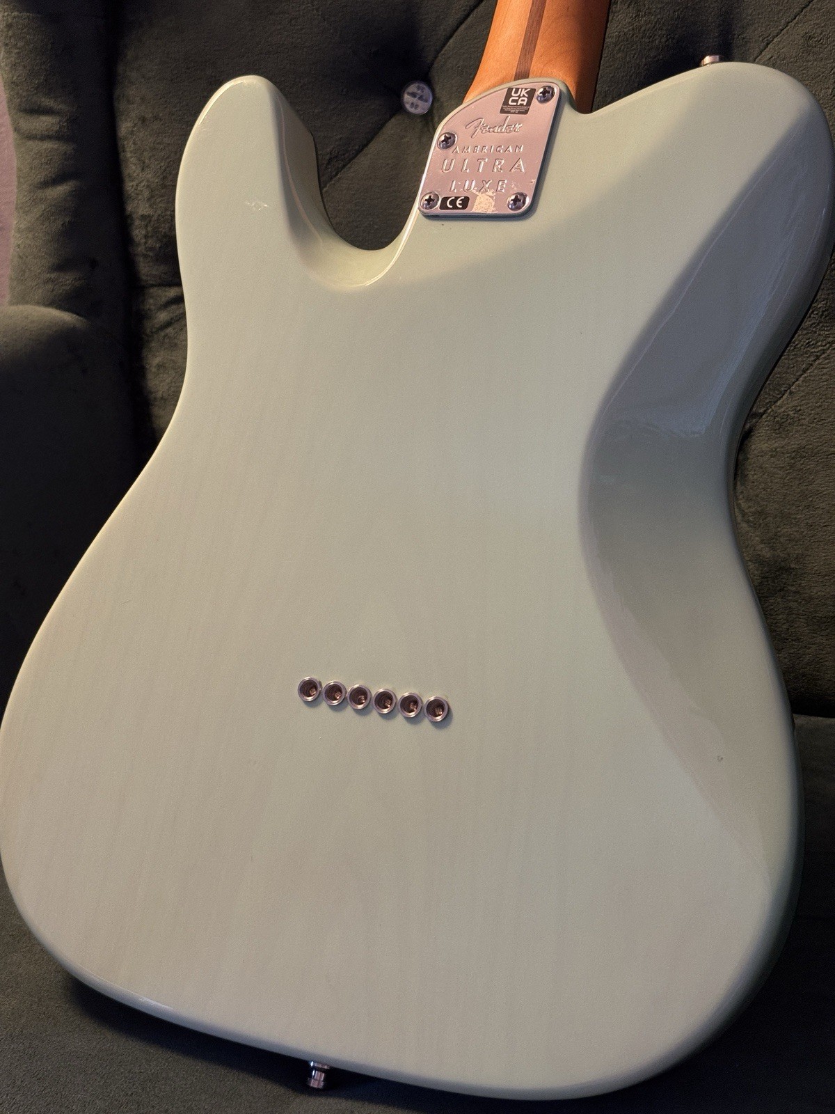 Fender American Ultra Luxe Telecaster, RW FB, Transparent Surf Green, LIMITED ED