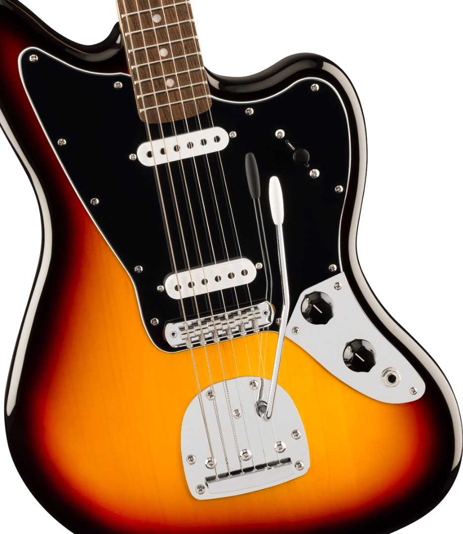 Fender Squier Affinity Series™ Jaguar®, Black Pickguard, 3-Color Sunburst