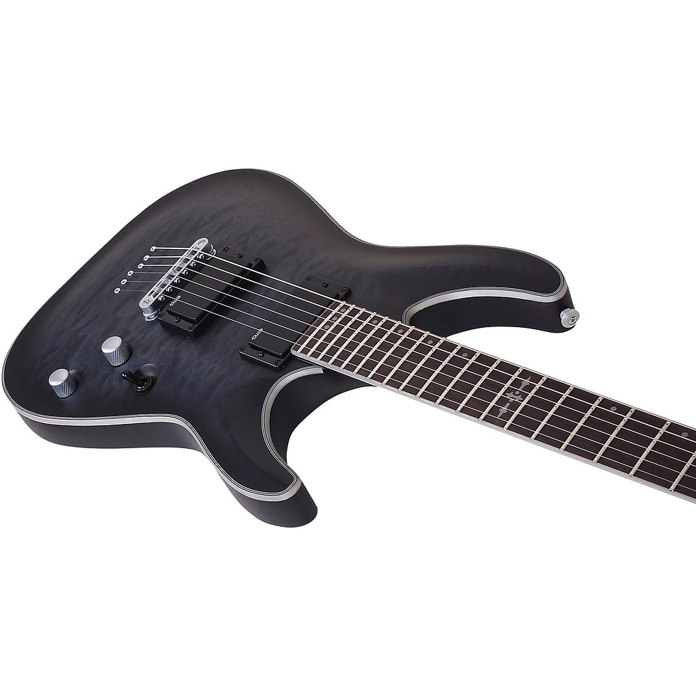 Schecter Guitar Research C1 Platinum Electric Guitar Translucent Black