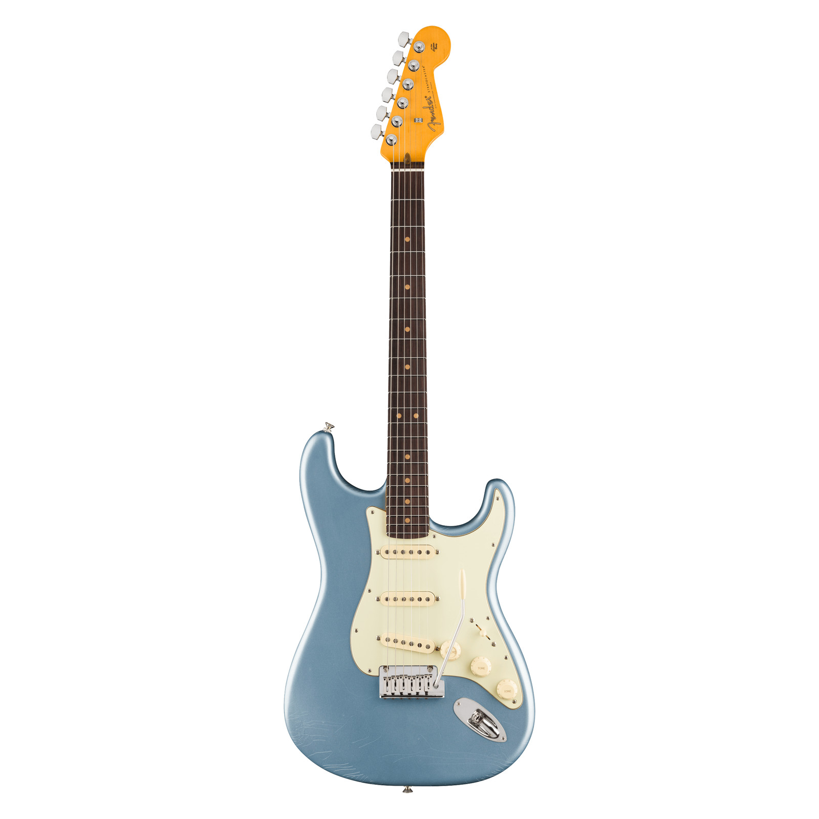 Fender American Ultra Luxe ’60s Stratocaster – Ice Blue Metallic w/Rosewood FB