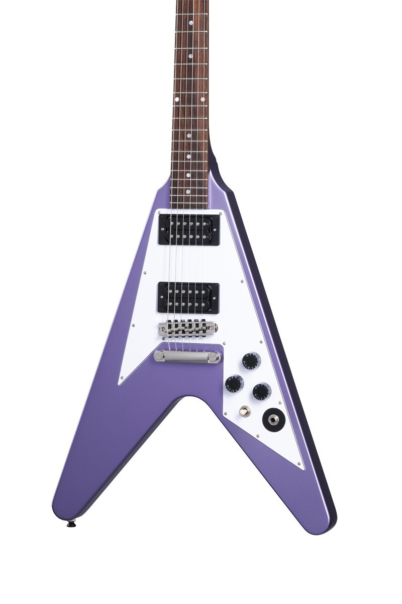 Epiphone Inspired by Gibson Custom Kirk Hammett 1979 Flying V Purple Metallic