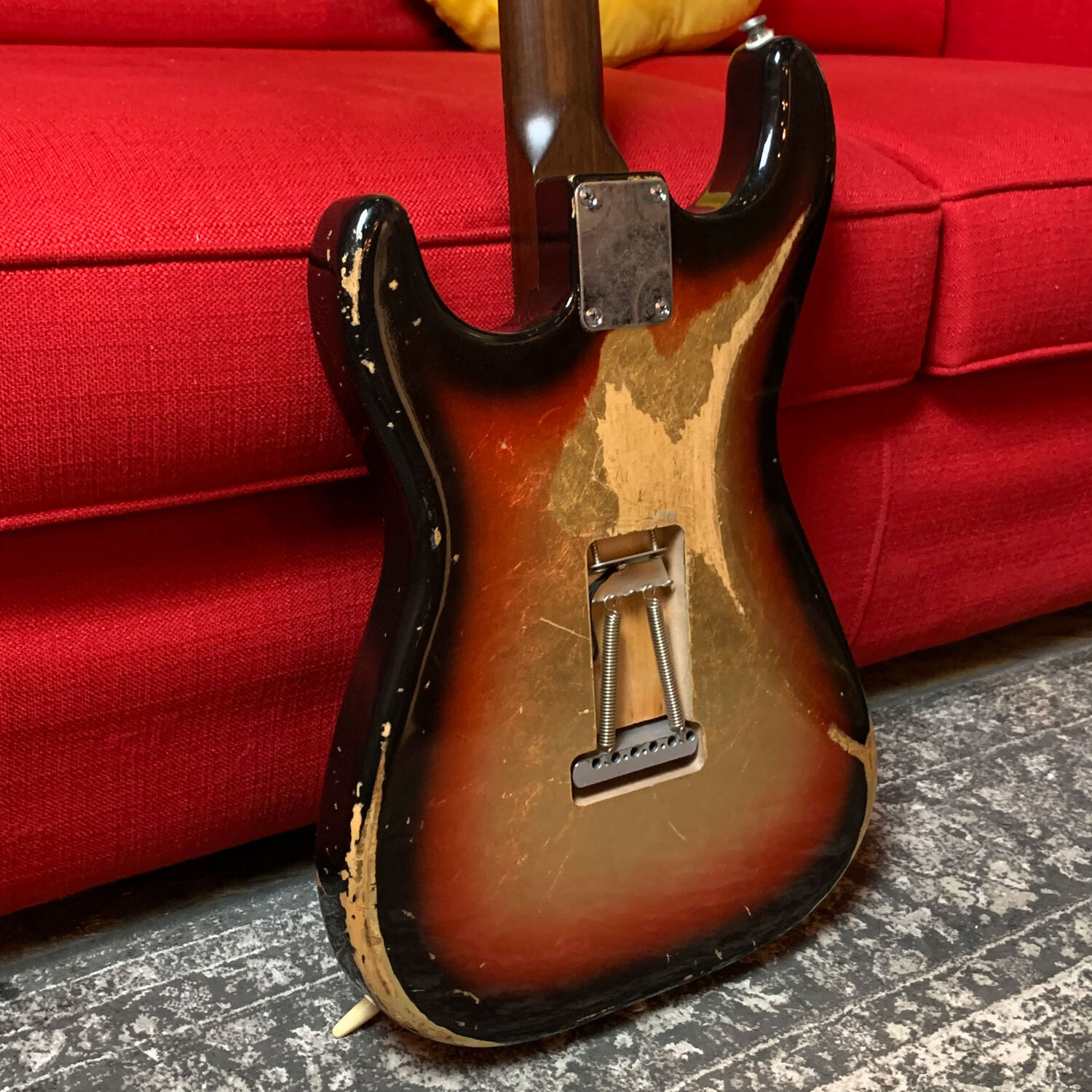 Franchin Mercury guitar NITRO OVER METALLIC LEAF relic aged S-type *MADE TO ORDE
