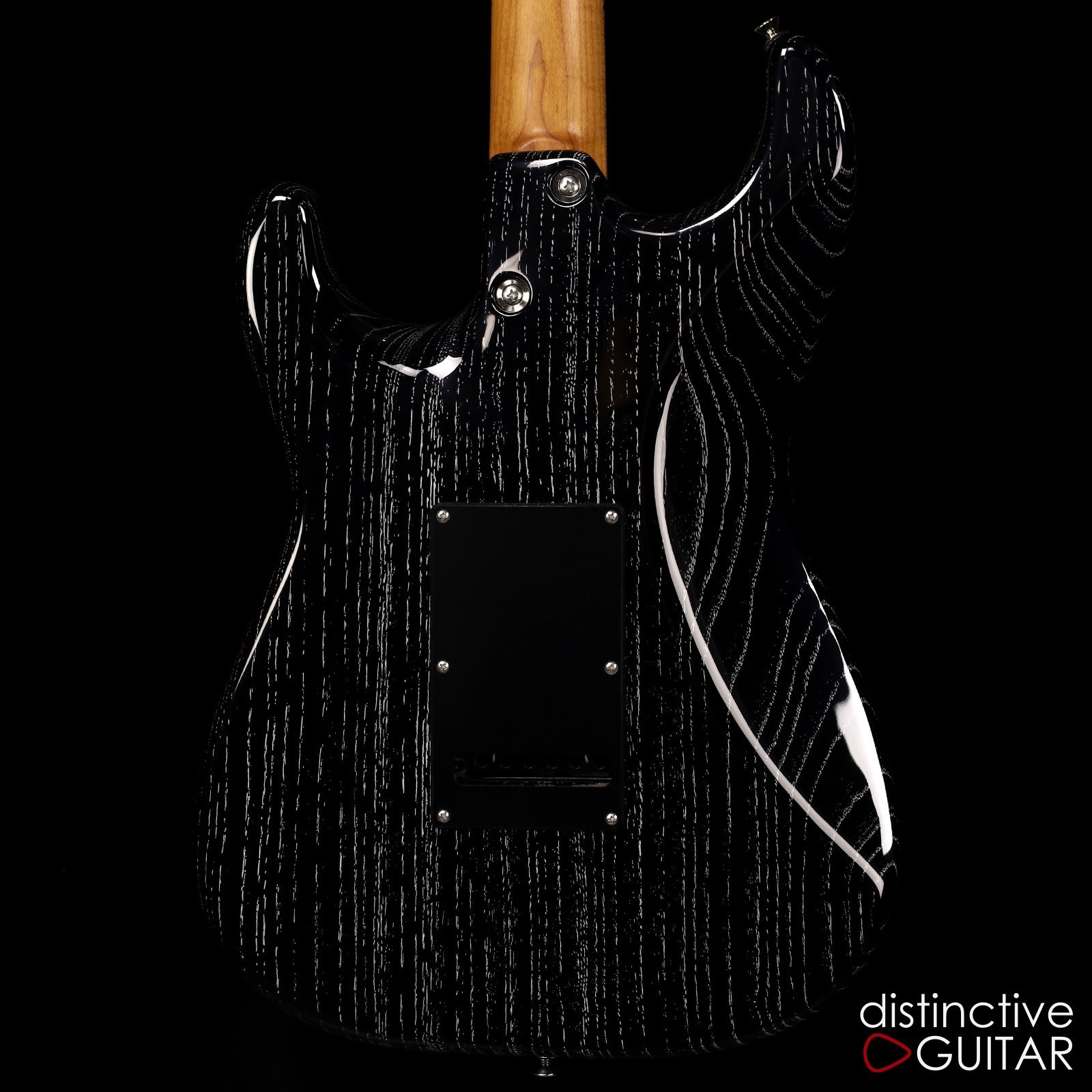NEW TOM ANDERSON GUITARWORKS ICON CLASSIC – BLACK W/ WHITE DOG HAIR