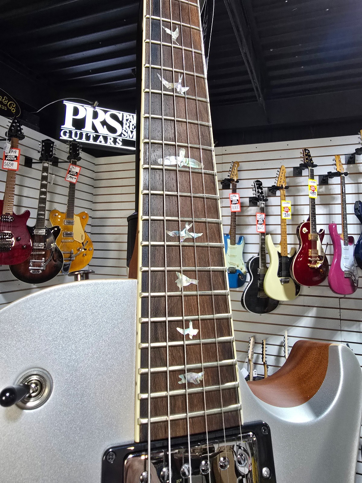 PRS Wood Library McCarty Singlecut 594 – Satin Platinum + FREE Plek & Setup #627