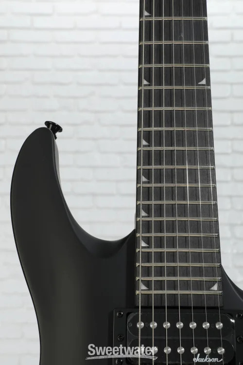 Jackson JS22-7 Dinky 7-string Electric Guitar – Satin Black