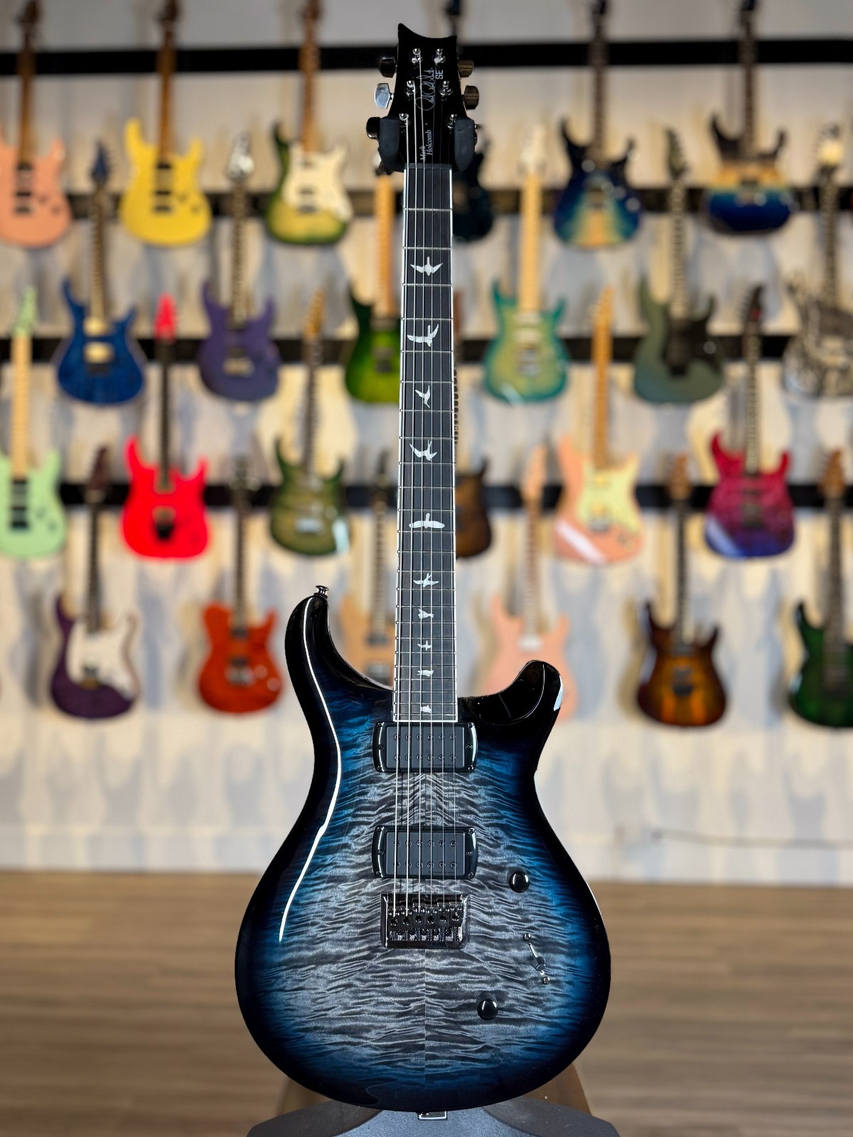 PRS SE Mark Holcomb – Holcomb Blue Burst – Quilt Maple