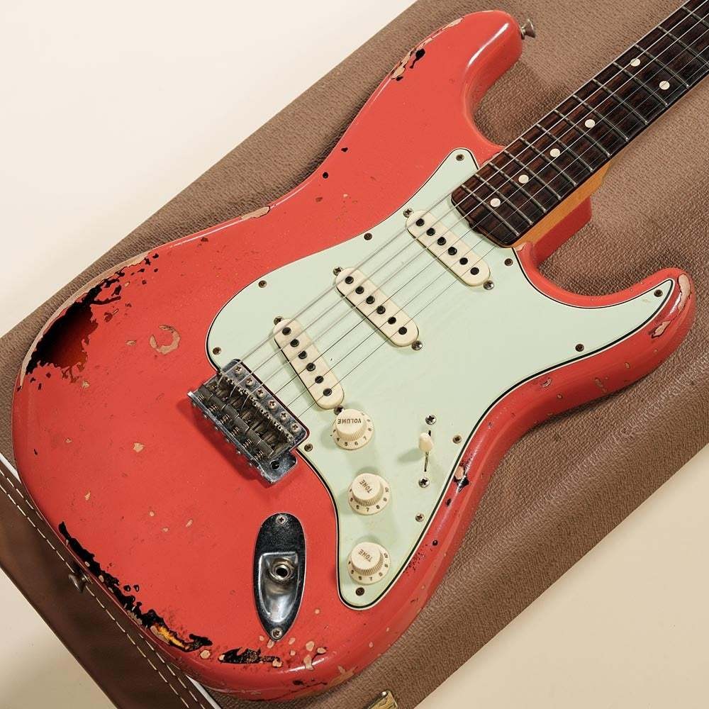 Fender Custom Shop Michael Landau 1963 Stratocaster Fiesta RED Over 3-COLOR Sunb