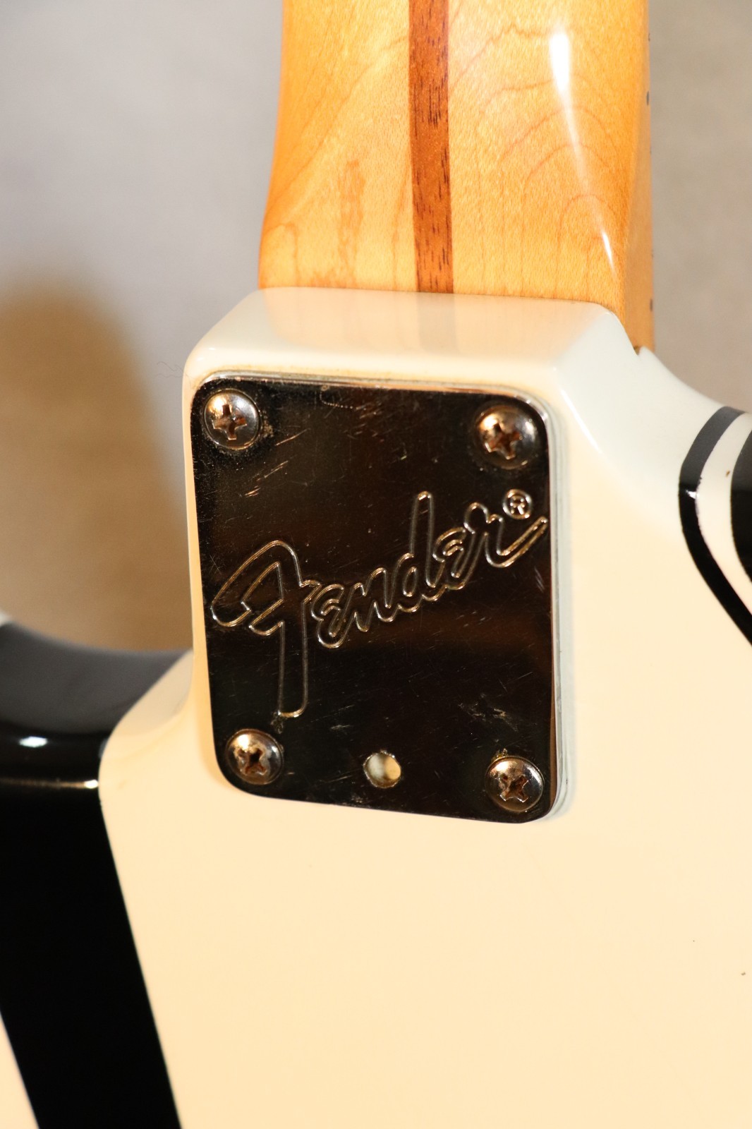 1984-87 Squier Fender Stratocaster E Series MIJ Frankenstein Black White Japan