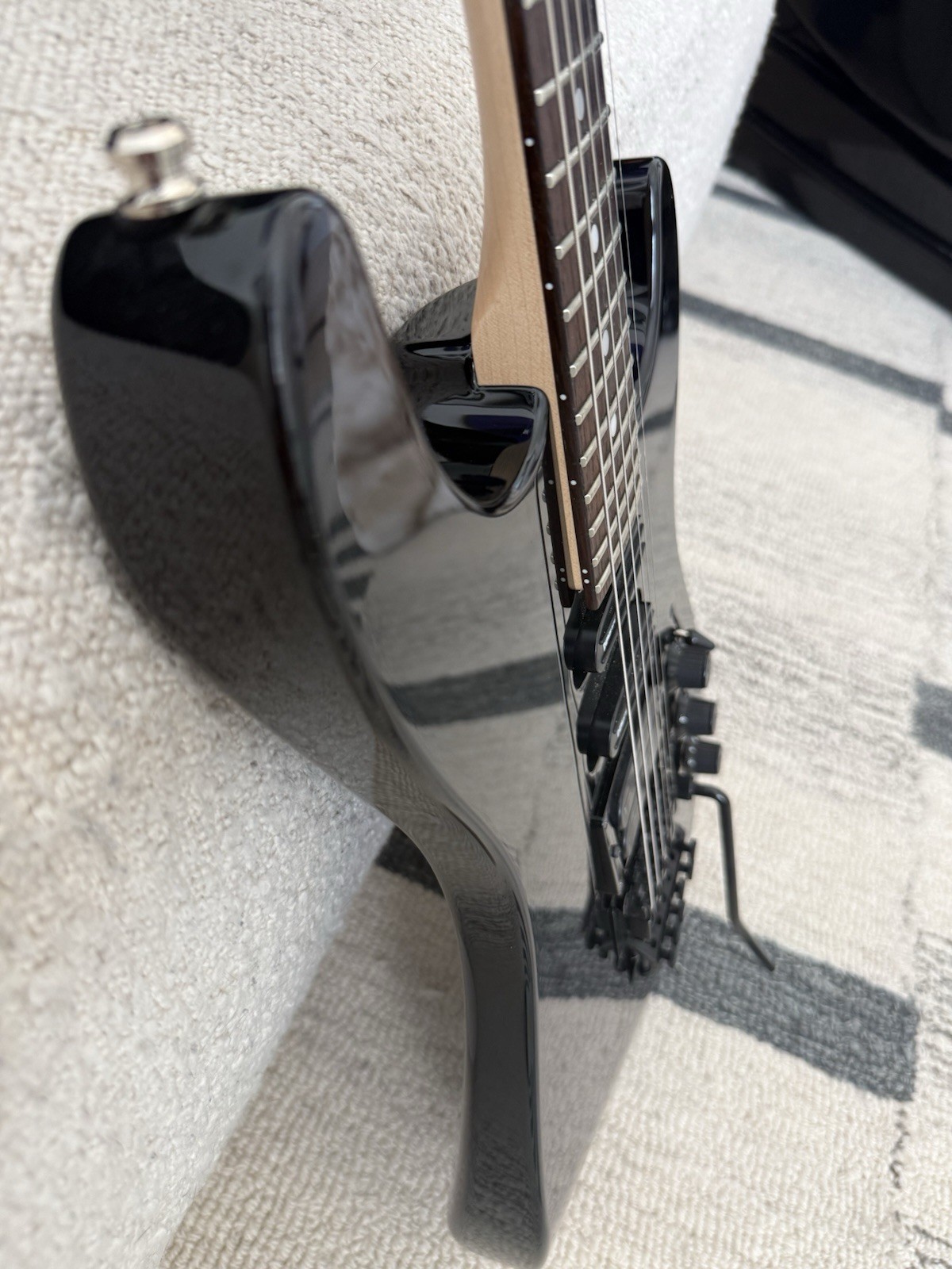 Rare MIJ Fender Strat by Fender 24-Fret HSS Floyd Rose Black w/ Gig Bag