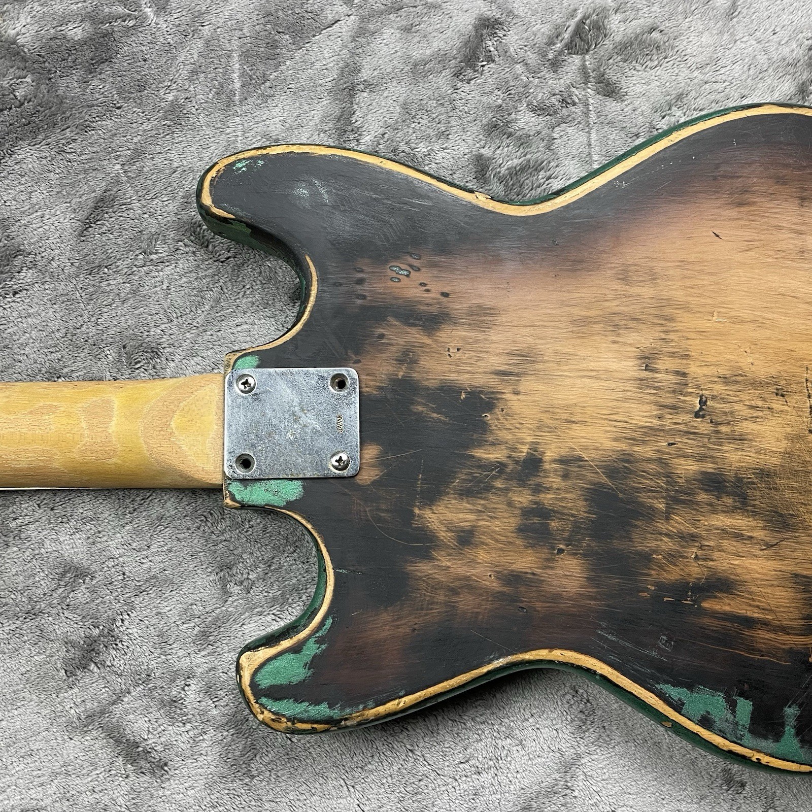 VTG 60s 70s Teisco Decca Knox MIJ Japan Electric Guitar Body Metallic Green RH