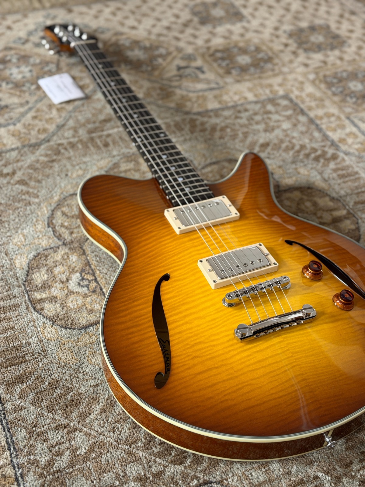 Eastman Romeo-California w/ Bare Knuckle Pickups Thinline w/ Case & Pro Setup!
