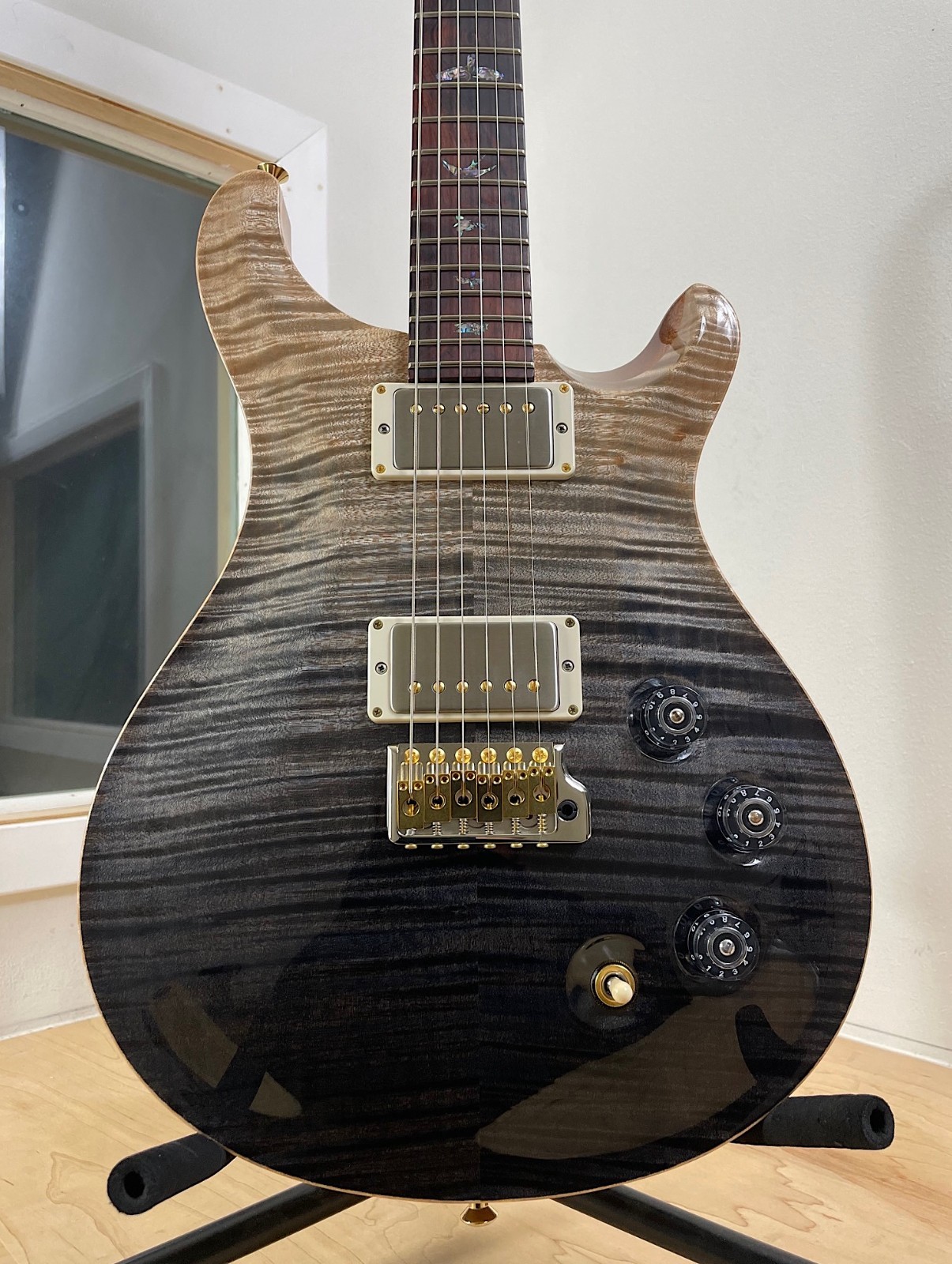 2024 PRS DGT (David Grissom) Wood Library “Artist Top” Gray Black Fade
