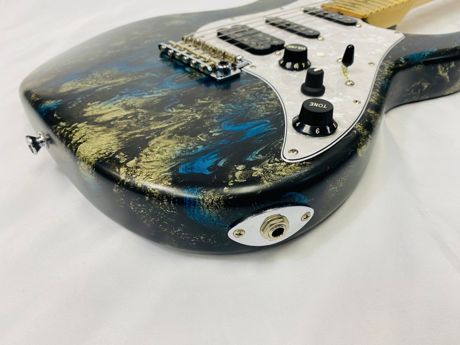 JAMES TYLER GUITARS STUDIO ELITE HD BLACK AND BLUE SHMEAR SWAMP ASH Neck