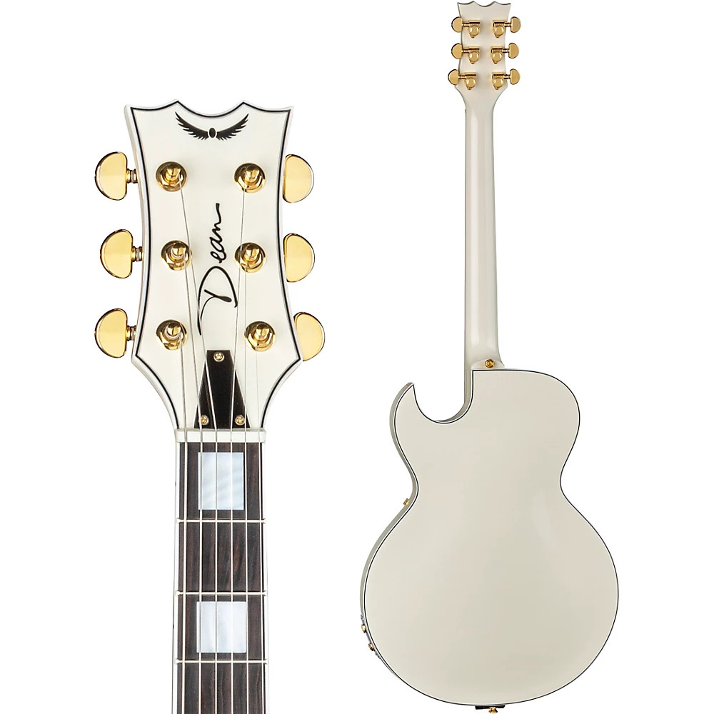 Dean Colt with Bigsby & Piezo Semi-Hollowbody Guitar Vintage White
