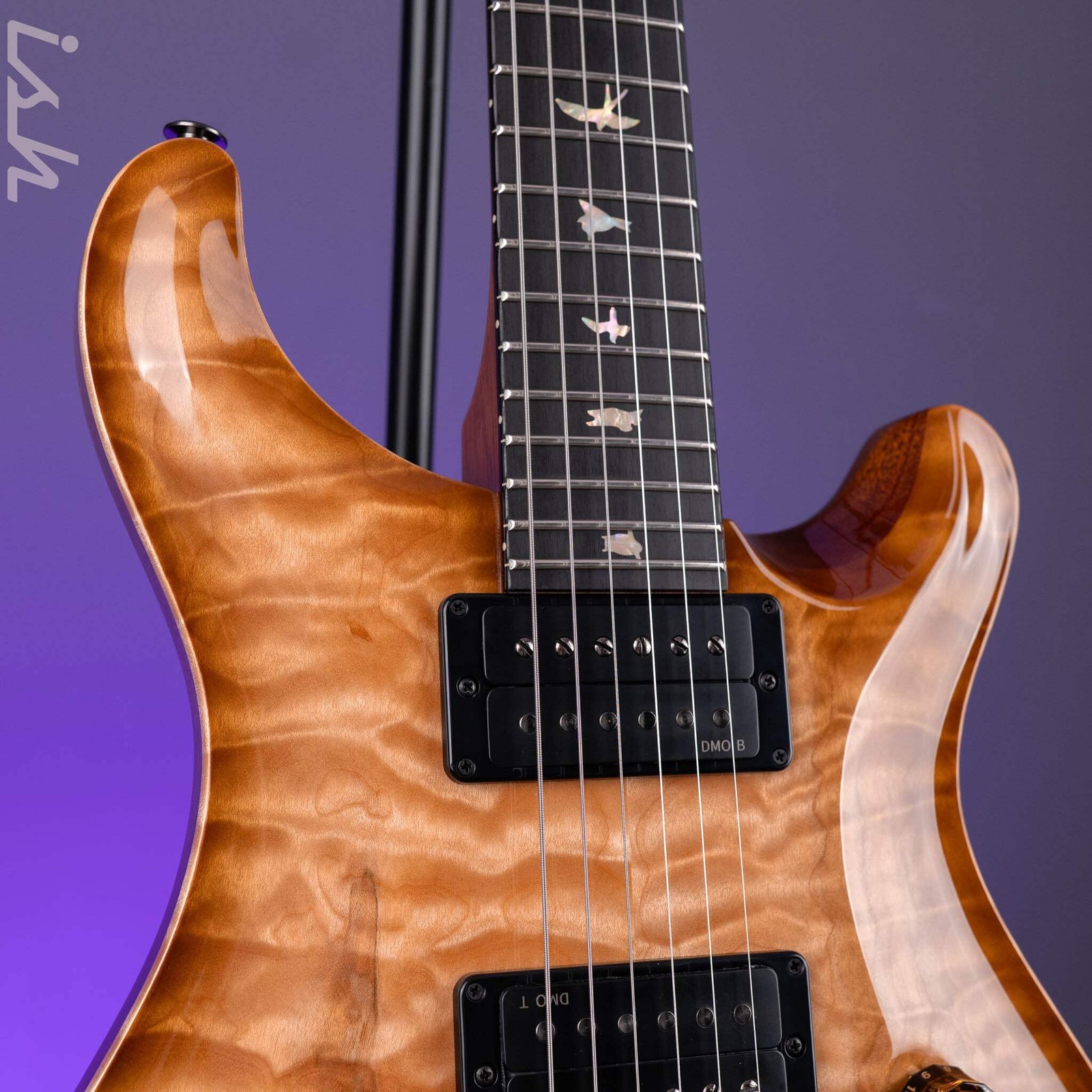 PRS Wood Library Custom 24 Artist Quilt Maple Natural Smokeburst