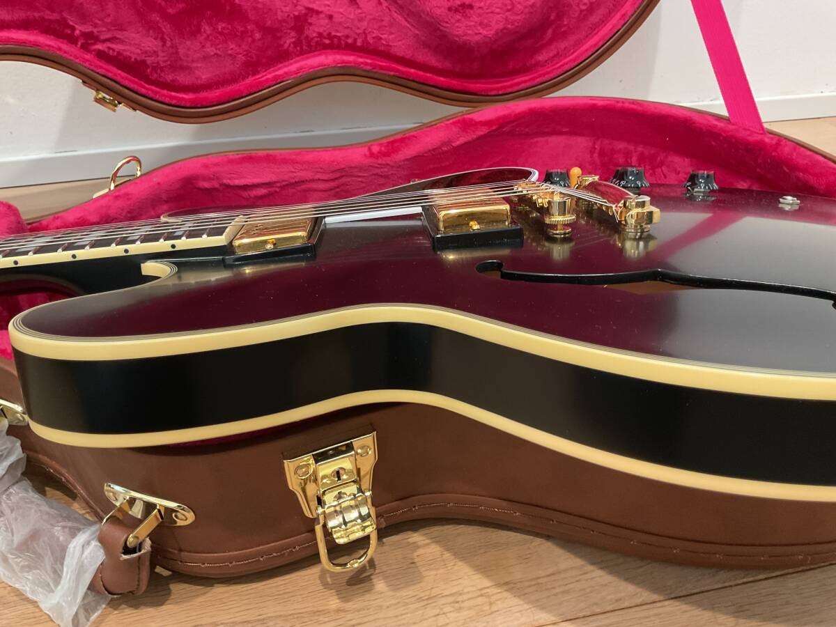 Epiphone Inspired by Gibson Custom 1959 ES-355 Ebony Black Semi-Acoustic #QY37XT