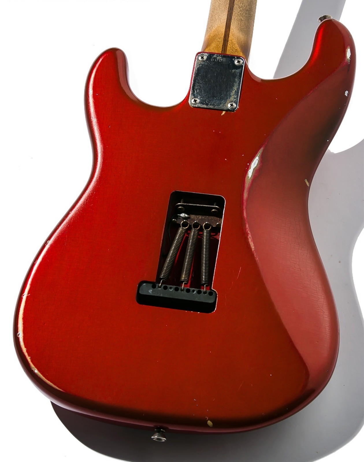 Jimmy Wallace ST Used Alder body Candy Apple Red Aged w/Hard case