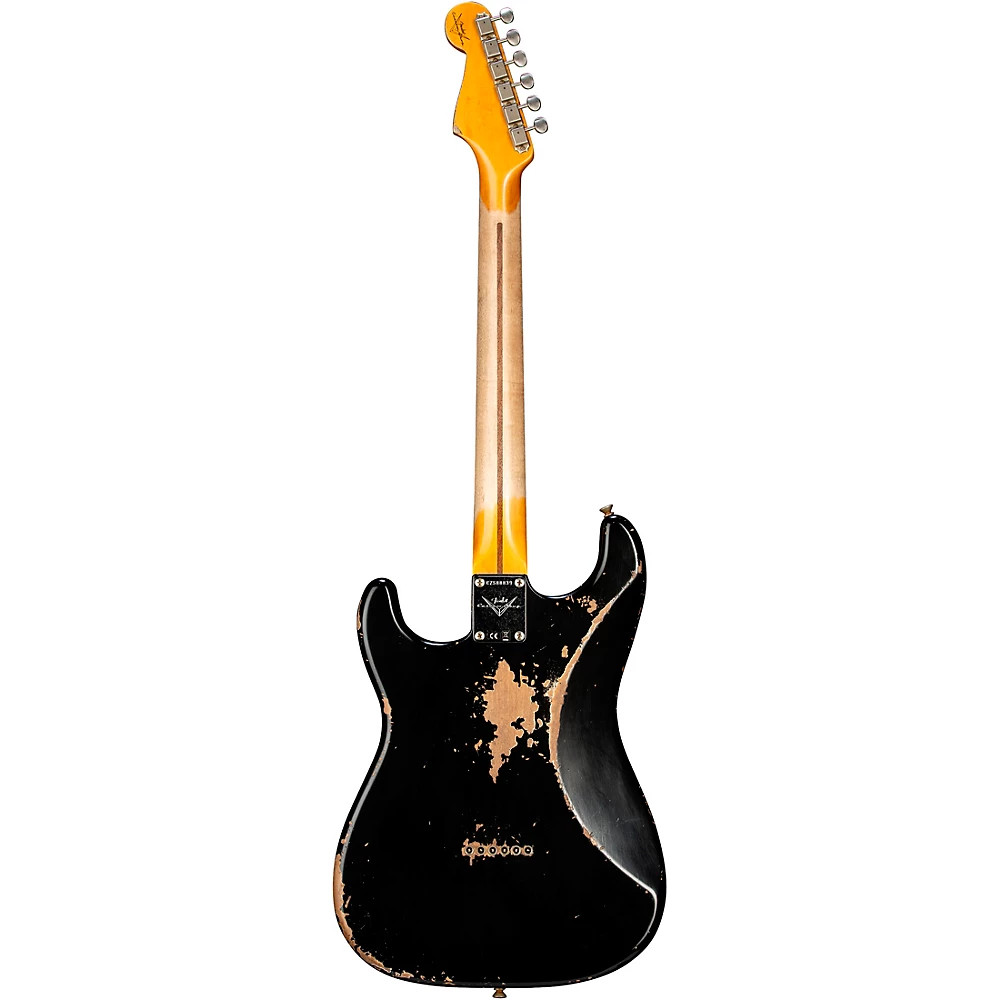 Fender Custom Shop 1956 Hardtail Stratocaster Heavy Relic Electric Guitar Black