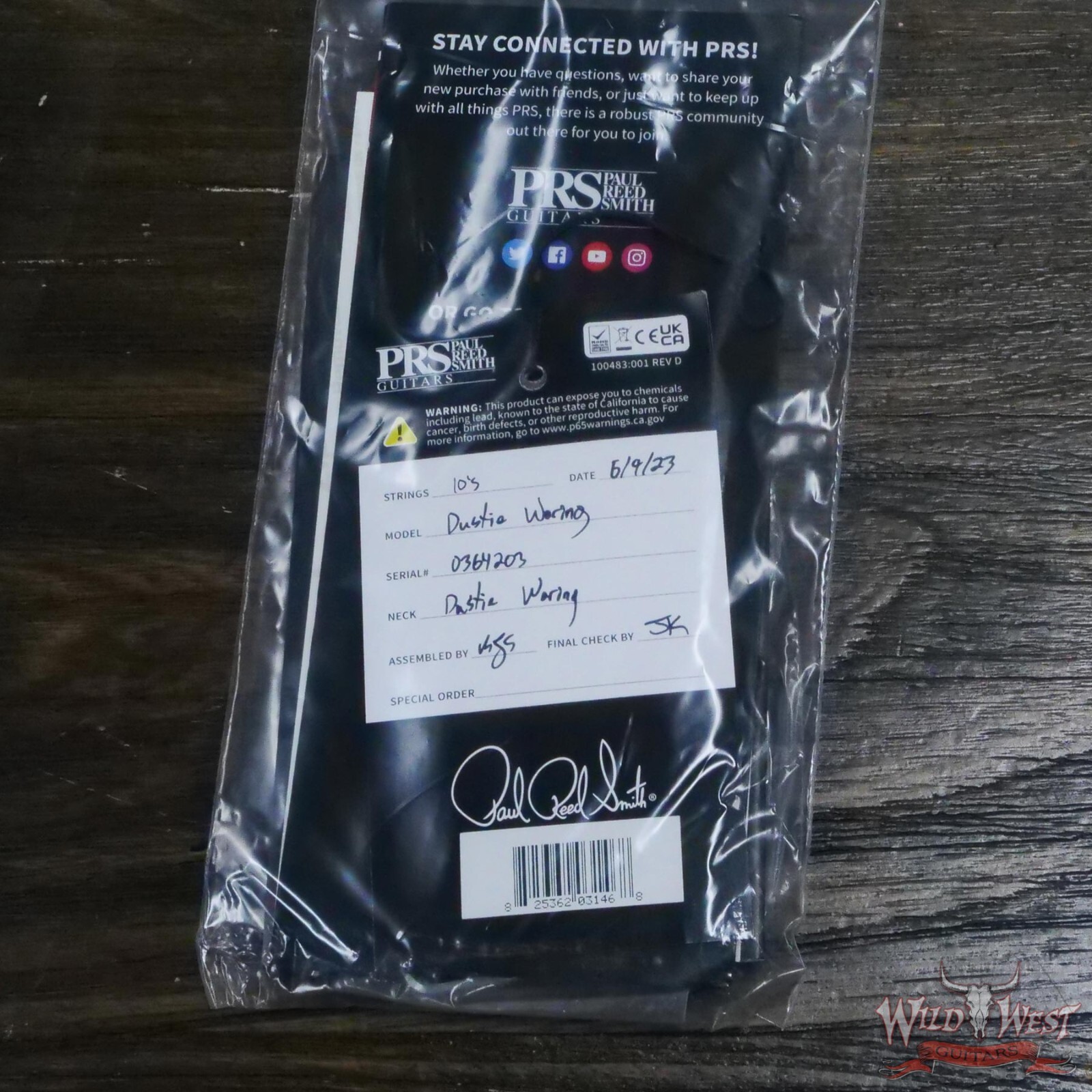 Paul Reed Smith PRS Dustie Waring Signature CE 24 Floyd Rose Gray Black