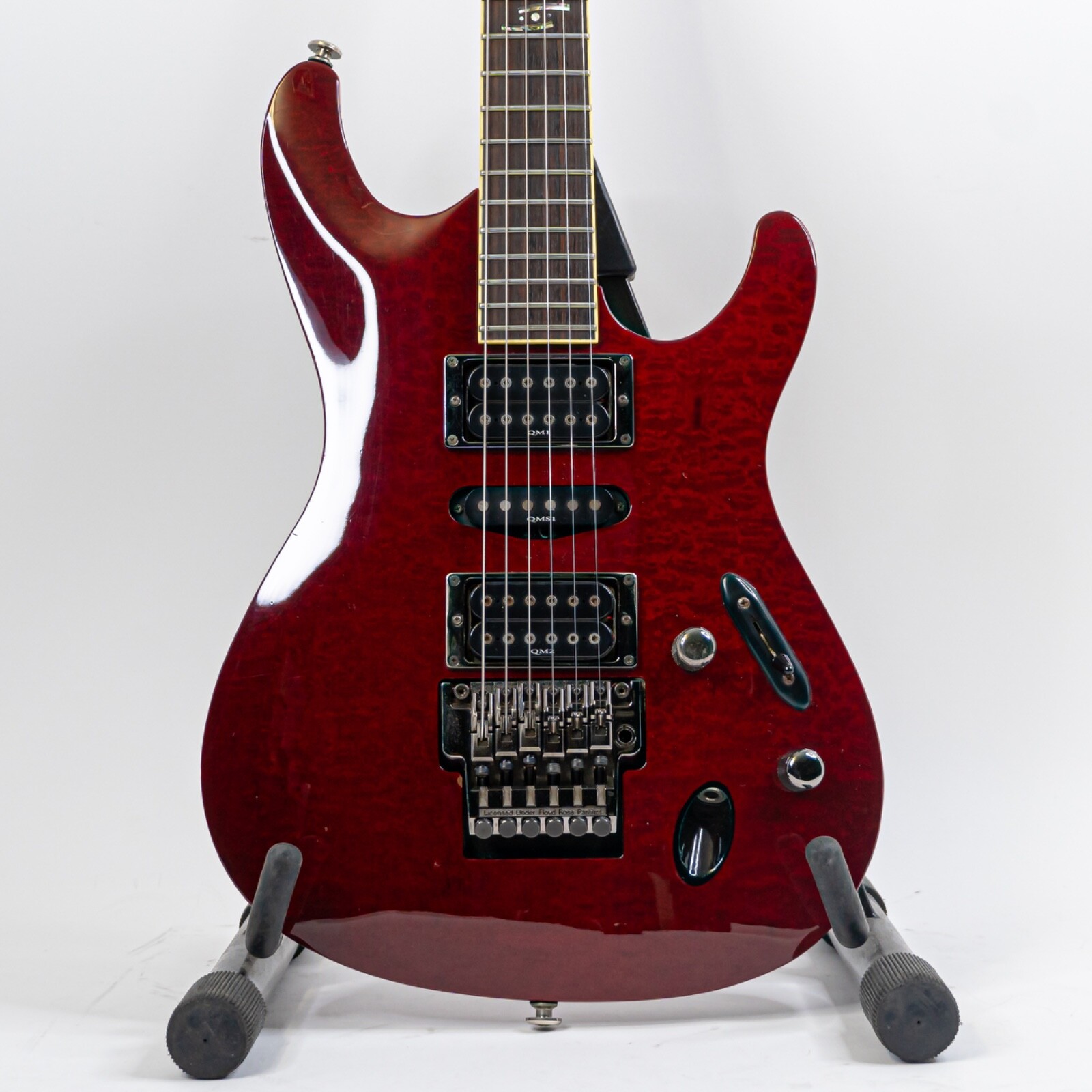 2000 Ibanez Prestige S1540QS Red w/ Quilted Maple Top, Lo-Pro Edge Locking Trem