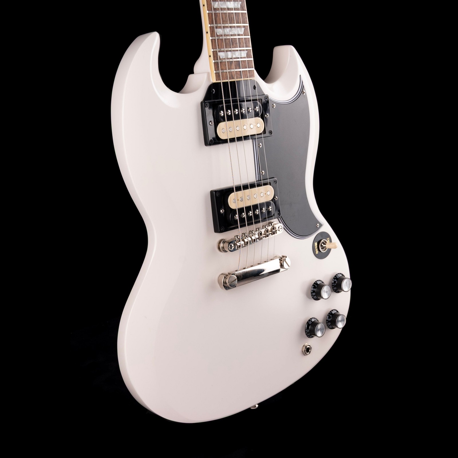 Pre Owned Epiphone 1961 Les Paul SG Standard Aged Classic White With OHSC – 2