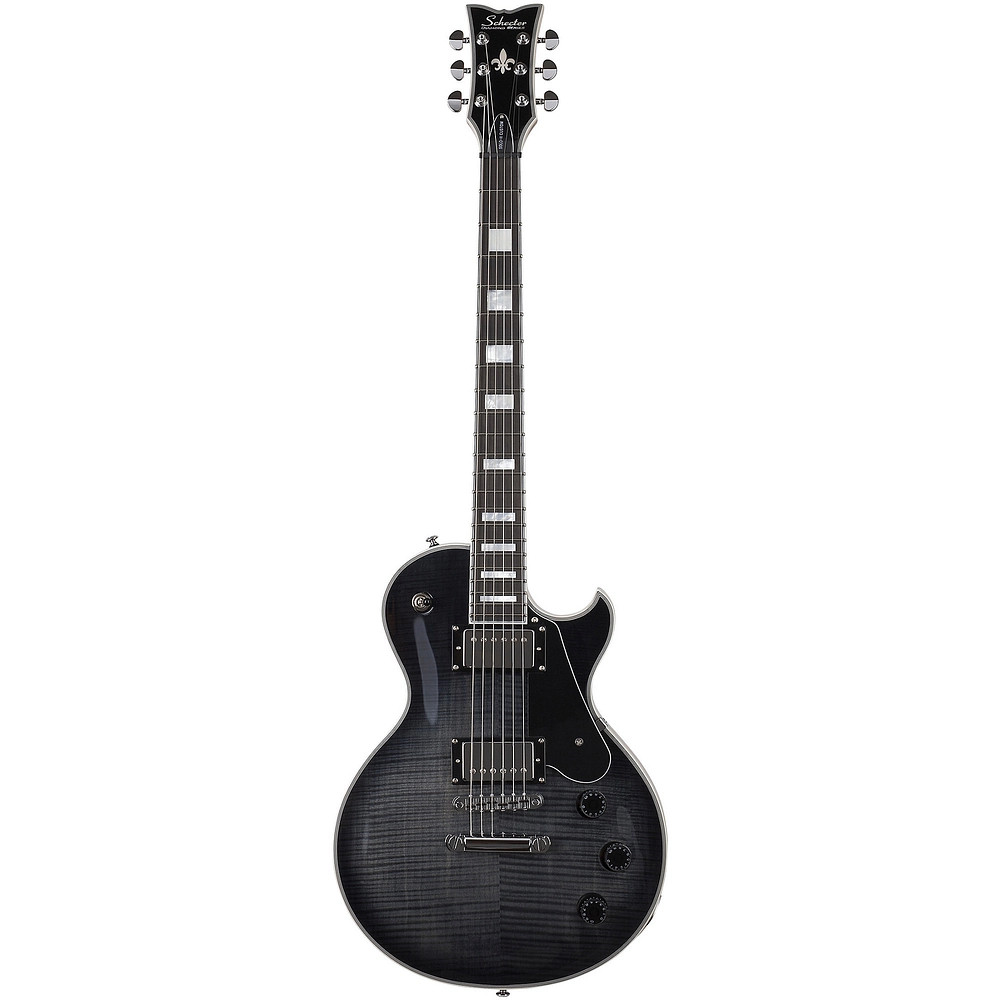 Schecter SoloII Custom Electric Guitar Transparent Black Burst 197881529482 RF