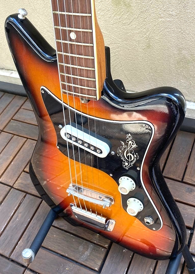 Teisco KAWAI Heit Deluxe Sunburst Vintage Rare Bizarre Guitar 1960 MIJ Japan
